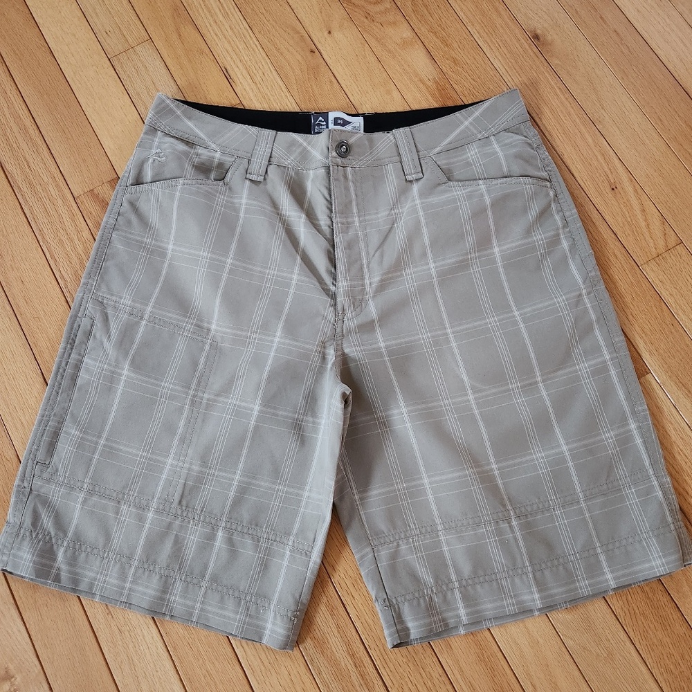 Mens Alpine Design Plaid Shorts Size 34